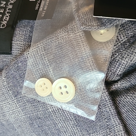 The Men's Store cotton blue-grey shirt - Picture 7 of 16